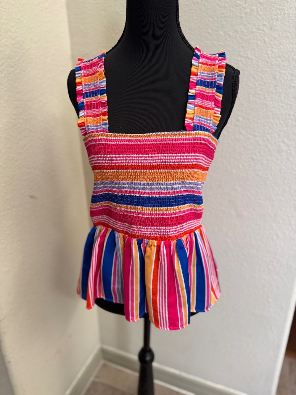 Skies Are Blue Peplum Top
